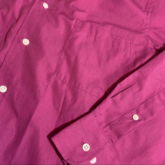 Izod pink, button up, poplin dress shirt - X - Picture 2 of 3